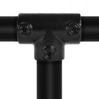 Lang T stuk 33.7 mm ZWART