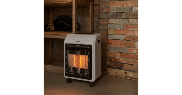 Gaskachel Qlima GH741RM wit