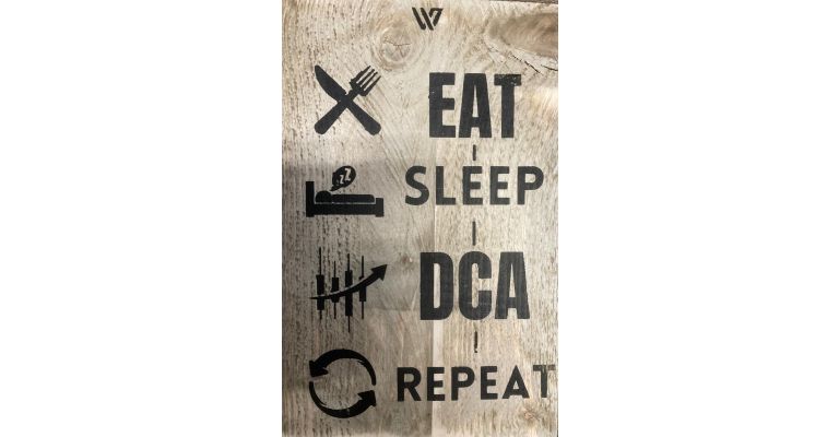 Tekstbord Eat-Sleep-DCA-Repeat