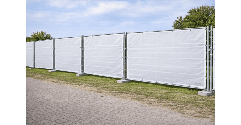 Bouwhekzeil wit brandvertragend