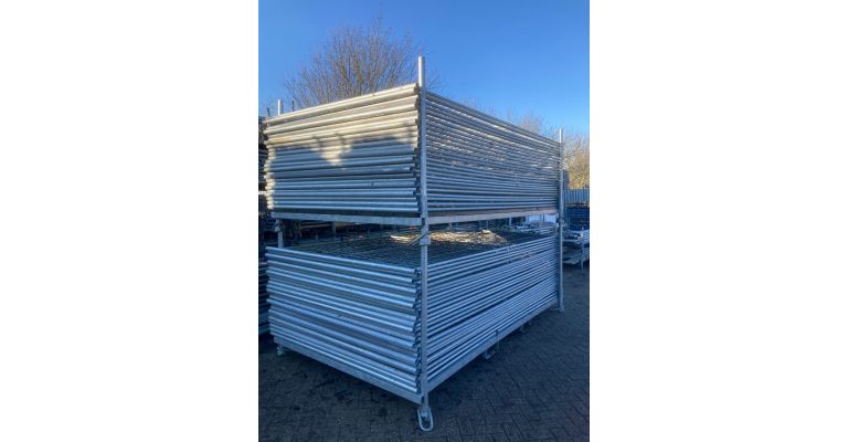 Hekpallet B liggend model incl. 25 bouwhek gebruikt 	