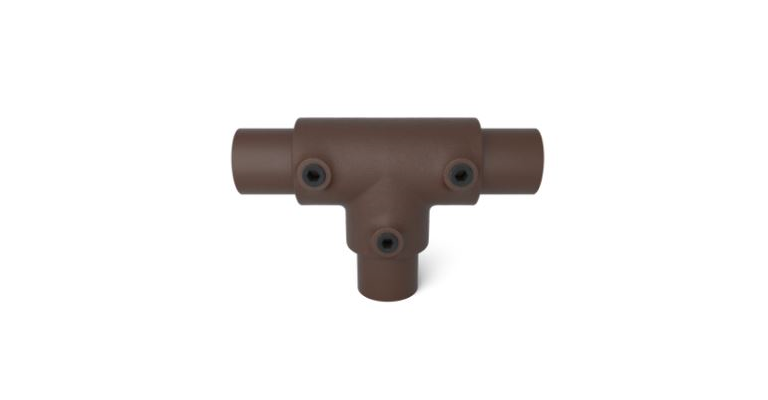 Lang T stuk 33.7 mm VINTAGE-BRUIN