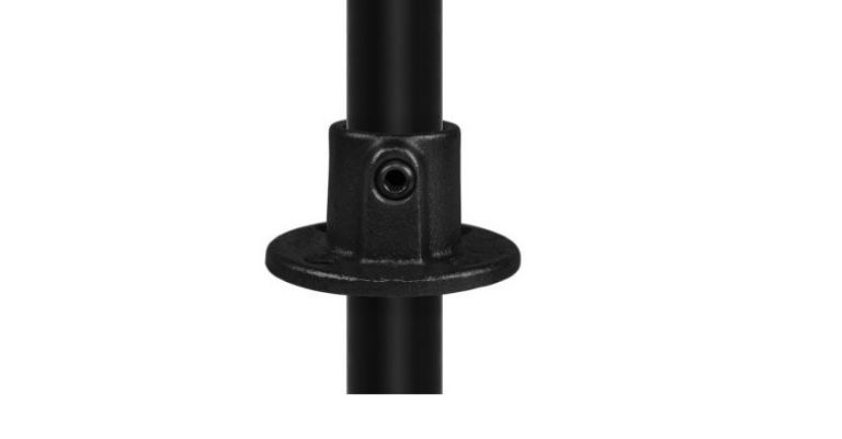 Voetplaat 26,9 mm zwart , doorlopend