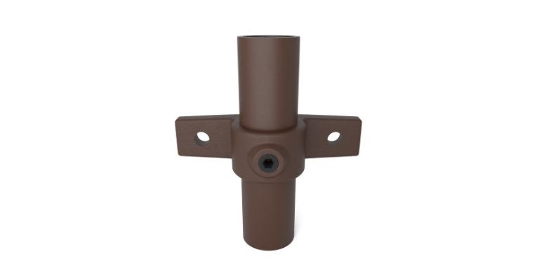 Klemring plaatmontage dubbel 33.7 mm VINTAGE-BRUIN