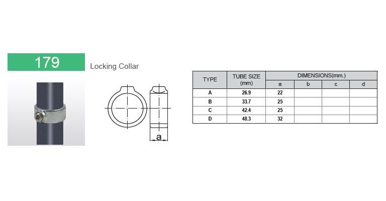 klem-/borgring 33.7 mm