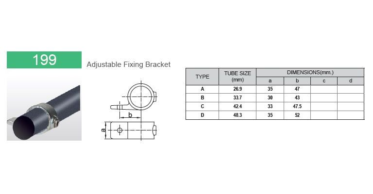 Klemring plaatmontage 33.7 mm