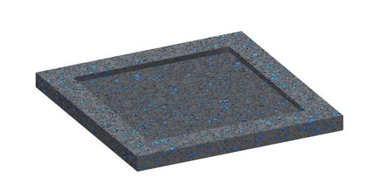 Layher AR rubber slof zwart/blauw nieuw