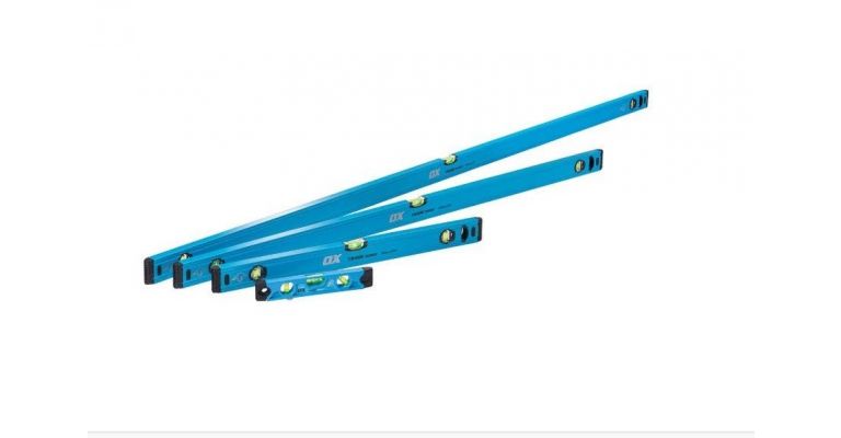 Set Waterpassen OX trade 600,1200 en 1800mm + Torpedo 230mm