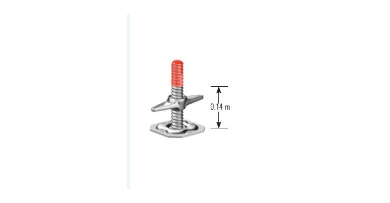 Layher AR Voetspindel 0,20m. nieuw