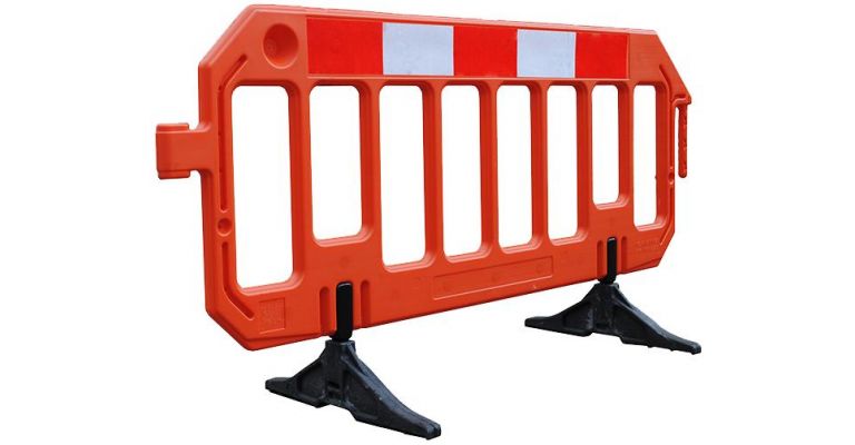 Kunststof dranghek met draaibare voet