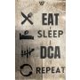Tekstbord Eat-Sleep-DCA-Repeat