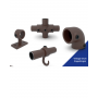 Elleboog 33.7 mm VINTAGE-BRUIN