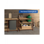 Voetplaat 33.7 mm doorlopend VINTAGE-BRUIN