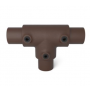 Lang T stuk 33.7 mm VINTAGE-BRUIN