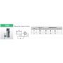 Afstandsbus verticaal 33.7 mm