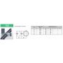 Combinatie koppelstuk 48.3 mm