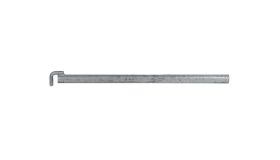 Ankerbuis 48,3mm met haak 0.60 meter nieuw