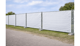 Bouwhekzeil wit brandvertragend