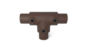 Lang T stuk 33.7 mm VINTAGE-BRUIN
