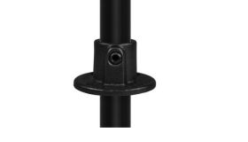 Voetplaat 26,9 mm zwart , doorlopend