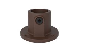 Voetplaat 33.7 mm doorlopend VINTAGE-BRUIN