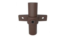 Klemring plaatmontage dubbel 33.7 mm VINTAGE-BRUIN