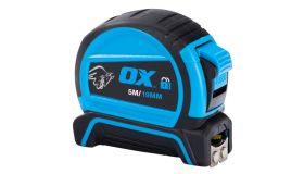 Rolmaat OX  PRO 19mm met dubbelzijdig meetlint 5m