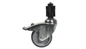 Wiel met steigerbuisbevestiging